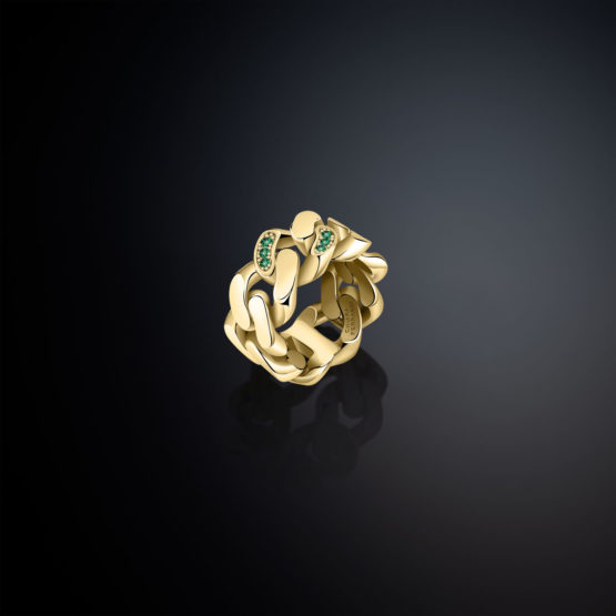 CHIARA FERRAGNI BOSSY CHAIN J19AUW490-No.14 Χρυσό Δαχτυλίδι Αλυσίδα