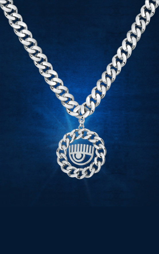 CHIARA FERRAGNI CHAIN J19AUW38 Ασημένιο Κολιέ Με Λογότυπο 2