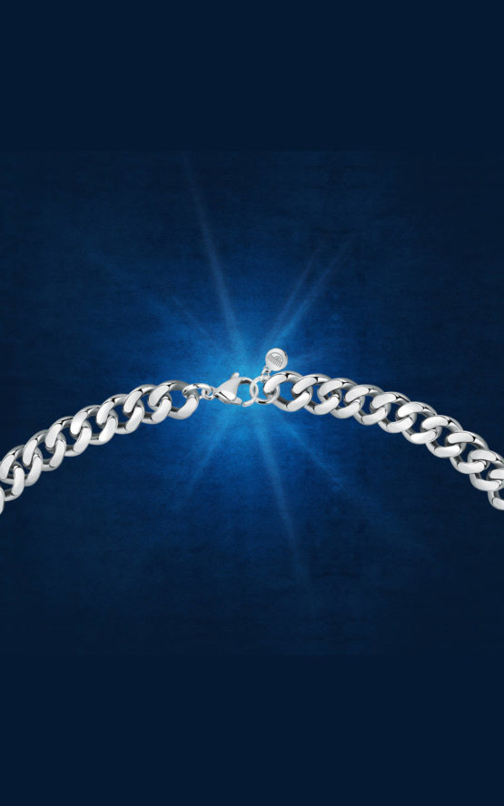 CHIARA FERRAGNI CHAIN J19AUW38 Ασημένιο Κολιέ Με Λογότυπο 3