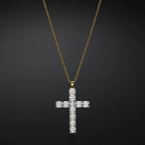 CHIARA FERRAGNI CLASSIC J19AWC16 Χρυσό Κολιέ Με Σταυρό