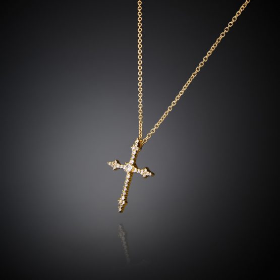 CHIARA FERRAGNI CROCI J19AWC14 Χρυσό Κολιέ Σταυρός Με Πέτρες_2