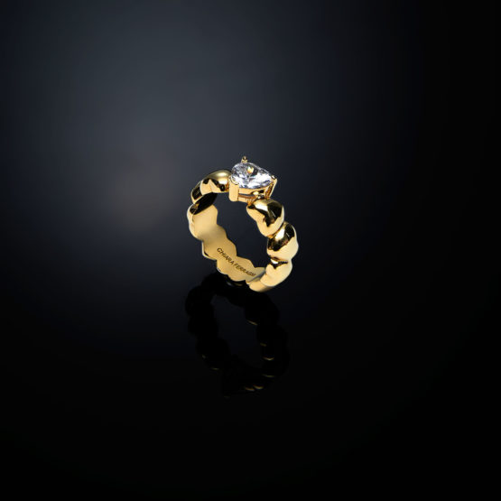 CHIARA FERRAGNI CUORICINO J19AVT05010 Χρυσό Δαχτυλίδι Με Καρδιά