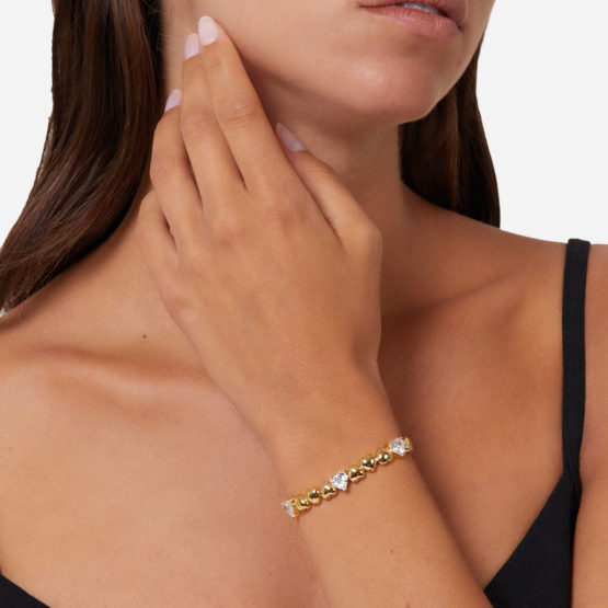 CHIARA FERRAGNI CUORICINO J19AVT09 Χρυσό Βραχιόλι Με Καρδιές 2