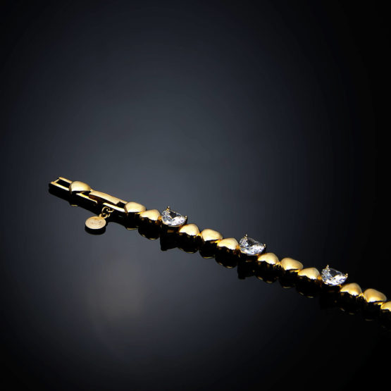 CHIARA FERRAGNI CUORICINO J19AVT09 Χρυσό Βραχιόλι Με Καρδιές 3