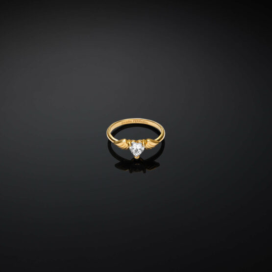 CHIARA FERRAGNI CUPIDO J19AVH08016 Χρυσό Δαχτυλίδι Με Φτερωτή Καρδιά 3