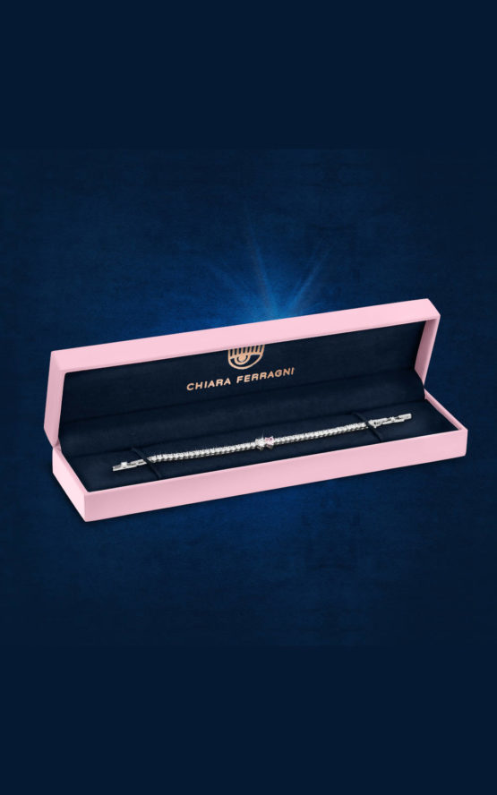 CHIARA FERRAGNI DIAMOND HEART J19AUV12 Ασημένιο Βραχιόλι Με Καρδιές 4