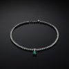 CHIARA FERRAGNI  EMERALD J19AWJ01 Ασημένιο Κολιέ Με Πράσινη Πέτρα
