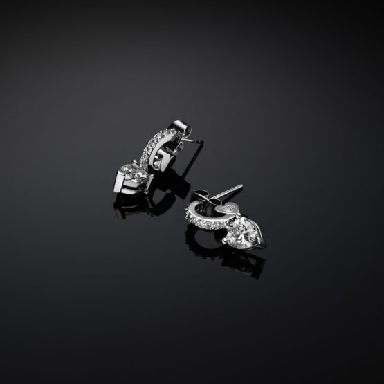 CHIARA FERRAGNI EMERALD J19AWJ11 Ασημένια Σκουλαρίκια Με Πέτρες