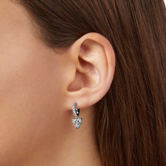 CHIARA FERRAGNI EMERALD J19AWJ11 Ασημένια Σκουλαρίκια Με Πέτρες_1