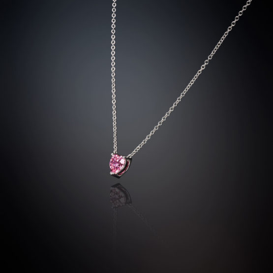 CHIARA FERRAGNI FIRST LOVE J19AUV07 Ασημένιο Κολιέ Με Ροζ Καρδιά 3