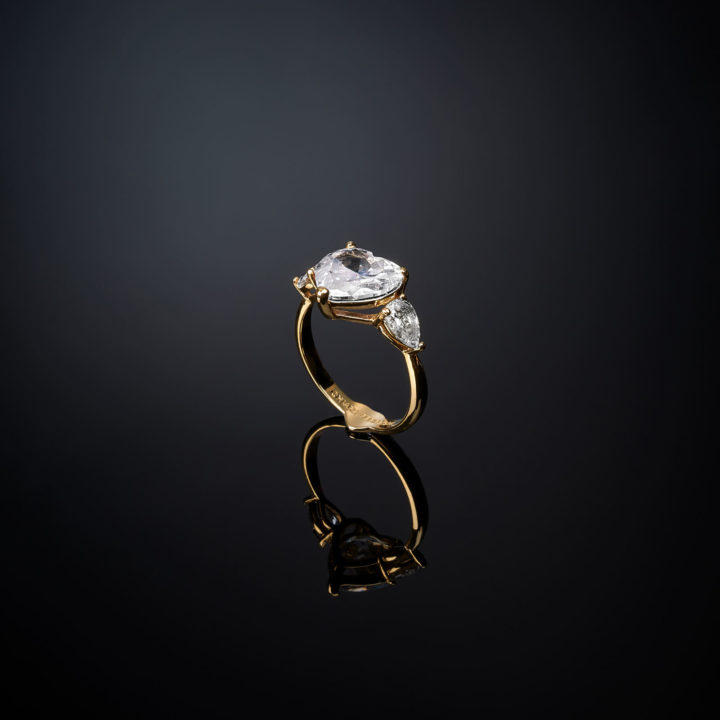 CHIARA FERRAGNI FIRST LOVE J19AUV320-No.12 Χρυσό Δαχτυλίδι Με Καρδιά