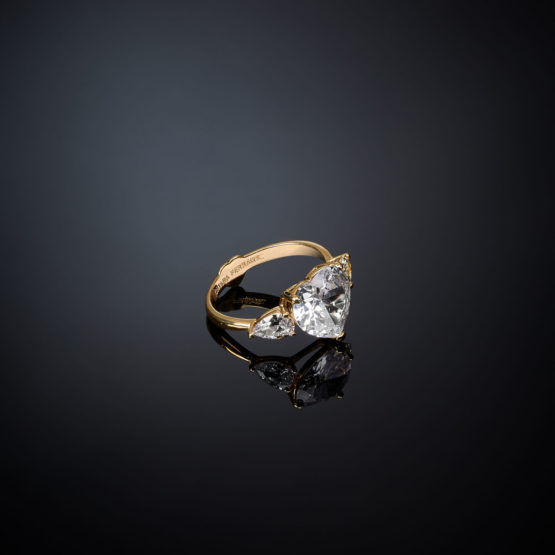 CHIARA FERRAGNI FIRST LOVE J19AUV320-No.18 Χρυσό Δαχτυλίδι Με Καρδιά 4