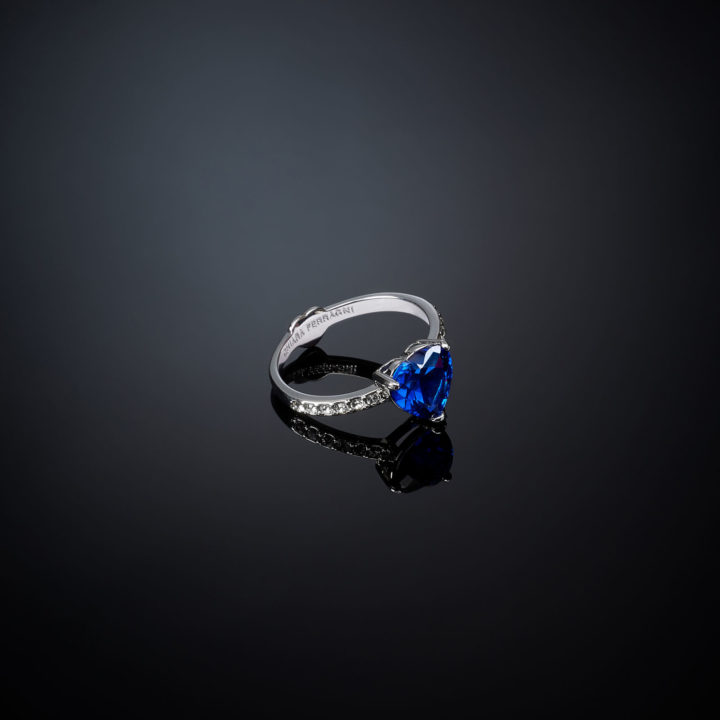 CHIARA FERRAGNI FIRST LOVE J19AUV340-No.14 Ασημένιο Δαχτυλίδι Με Μπλε Καρδιά 4