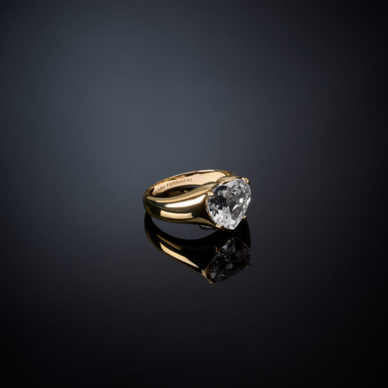 CHIARA FERRAGNI FIRST LOVE J19AUV360-No.12 Χρυσό Δαχτυλίδι Με Καρδιά 4