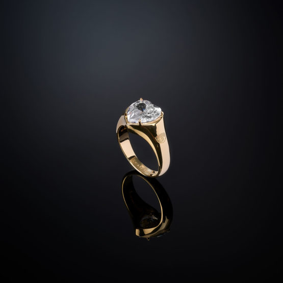 CHIARA FERRAGNI FIRST LOVE J19AUV360-No.14 Χρυσό Δαχτυλίδι Με Καρδιά