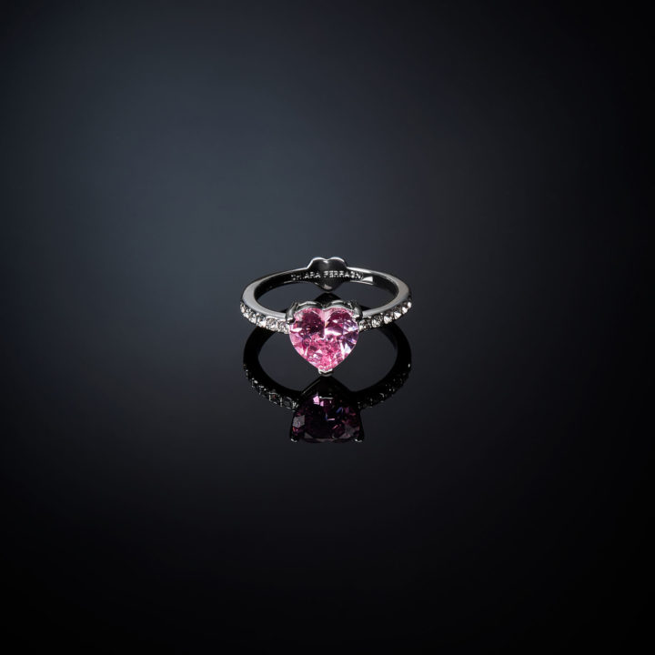CHIARA FERRAGNI FIRST LOVE J19AUV420-No.12 Ασημένιο Δαχτυλίδι Με Ροζ Καρδιά 3