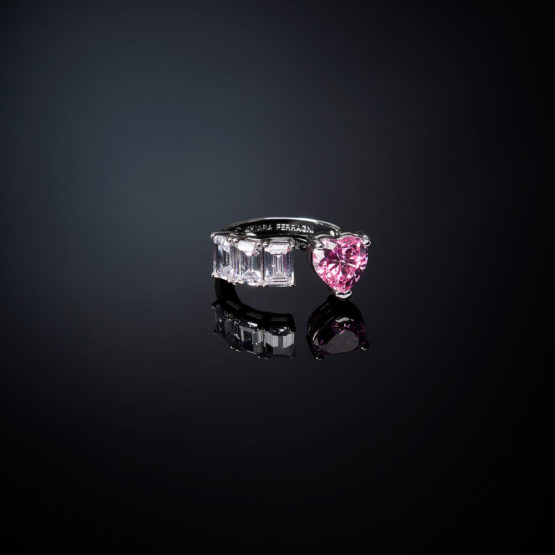 CHIARA FERRAGNI FIRST LOVE J19AUV430-No.12 Ασημένιο Δαχτυλίδι Με Ροζ Καρδιά 3