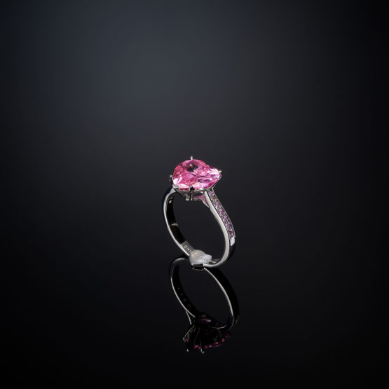 CHIARA FERRAGNI FIRST LOVE J19AVF020-No.16 Ασημένιο Δαχτυλίδι Με Ροζ Καρδιά_1 (3)