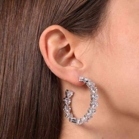 CHIARA FERRAGNI INFINITY LOVE J19AUV29 Ασημένια Σκουλαρίκια Με Καρδιές 2