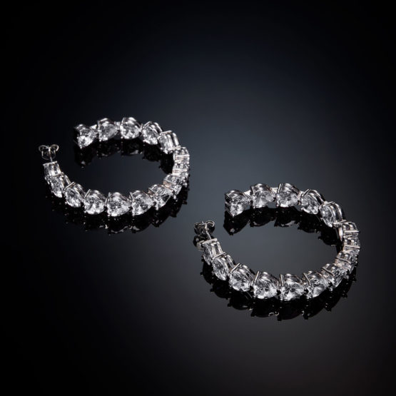 CHIARA FERRAGNI INFINITY LOVE J19AUV29 Ασημένια Σκουλαρίκια Με Καρδιές 3