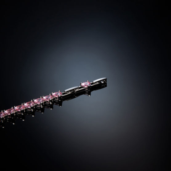 CHIARA FERRAGNI INFINITY LOVE J19AUV44 Ασημένιο Βραχιόλι Με Ροζ Καρδιές 2