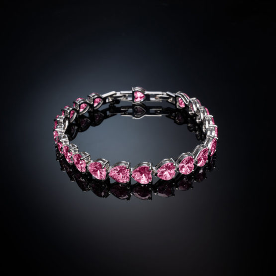 CHIARA FERRAGNI INFINITY LOVE J19AVG02 Βραχιόλι Με Ροζ Πέτρες