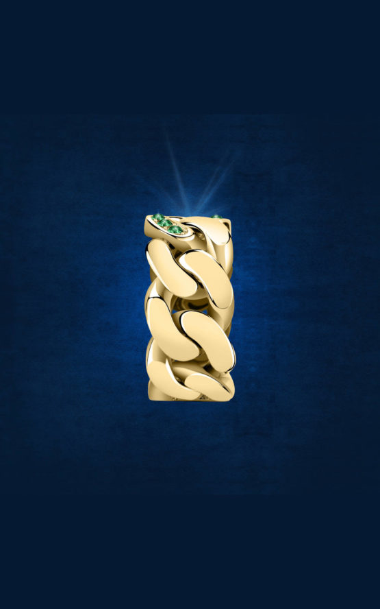 CHIARA FERRAGNI J19AUW49014 Χρυσό Δαχτυλίδι Αλυσίδα 3