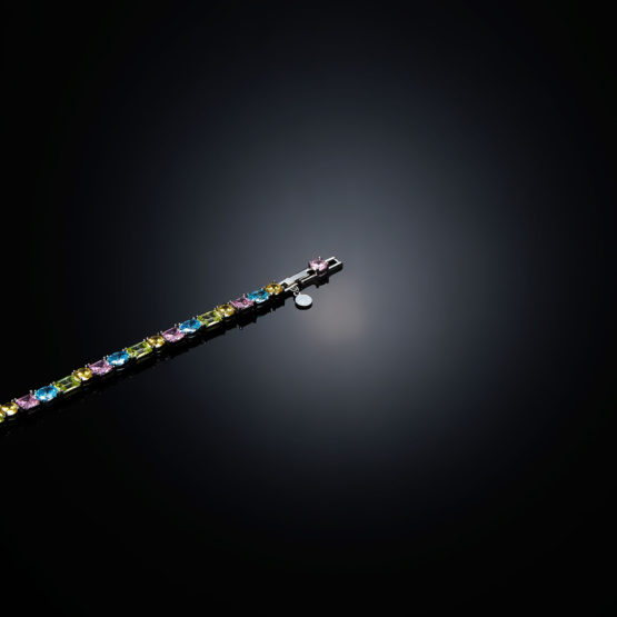 CHIARA FERRAGNI J19AVS01 Ασημένιο Κολιέ Με Πολύχρωμες Πέτρες 3