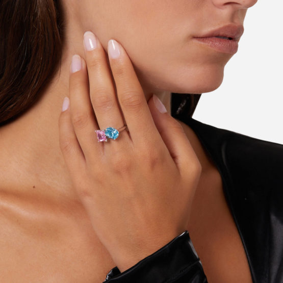 CHIARA FERRAGNI J19AVS07016 Ασημένιο Δαχτυλίδι Με Πέτρες 4