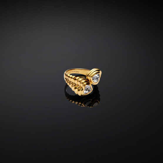 CHIARA FERRAGNI J19AXP13016 Χρυσό Δαχτυλίδι Με Καρδιές 2