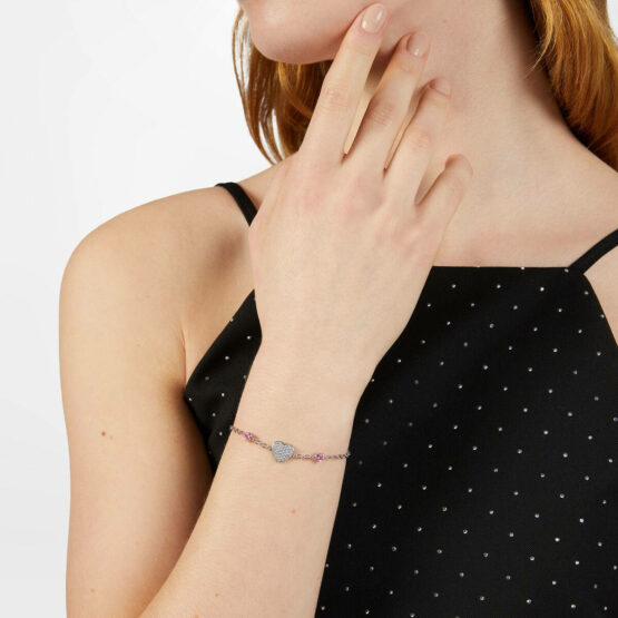 CHIARA FERRAGNI SILVER COLLECTION J19AXD13 Ασημένιο Βραχιόλι Με Καρδιές 2