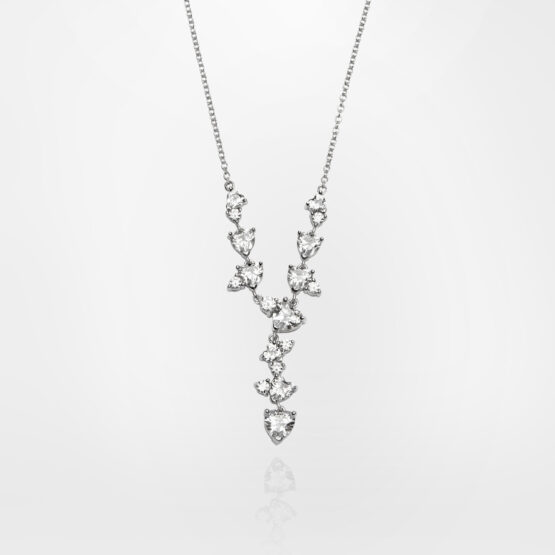 CHIARA FERRAGNI SILVER COLLECTION J19AXD15 Κολιέ Ασημένιο Με Καρδιές