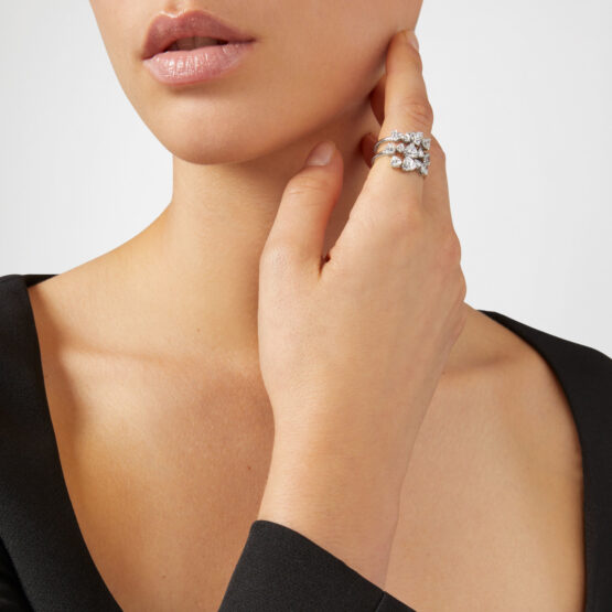 CHIARA FERRAGNI SILVER COLLECTION J19AXD27016 Δαχτυλίδι Ασημένιο Με Καρδιές 2