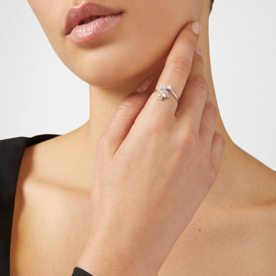 CHIARA FERRAGNI SILVER COLLECTION J19AXD28014 Δαχτυλίδι Ασημένιο Με Καρδιές 2