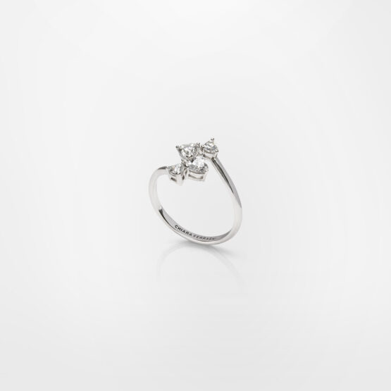 CHIARA FERRAGNI SILVER COLLECTION J19AXD28014 Δαχτυλίδι Ασημένιο Με Καρδιές