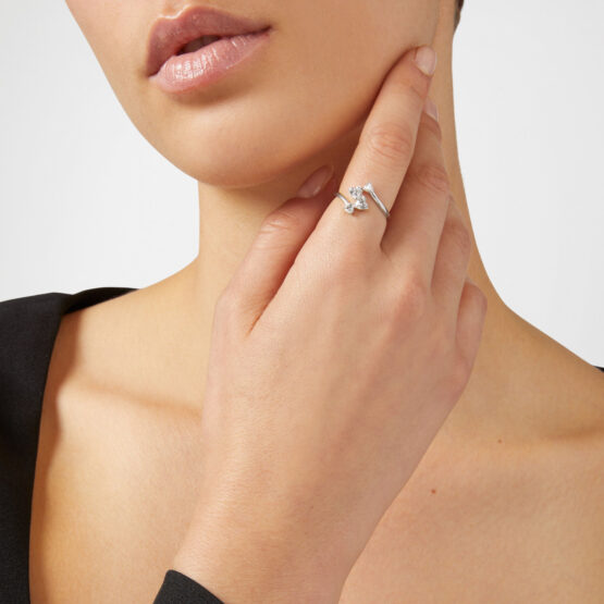 CHIARA FERRAGNI SILVER COLLECTION J19AXD28016 Δαχτυλίδι Ασημένιο Με Καρδιές 2