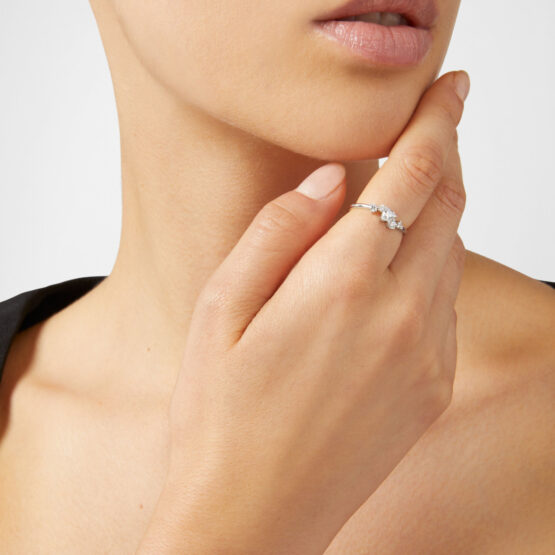 CHIARA FERRAGNI SILVER COLLECTION J19AXD29012 Δαχτυλίδι Ασημένιο Με Καρδιές 2