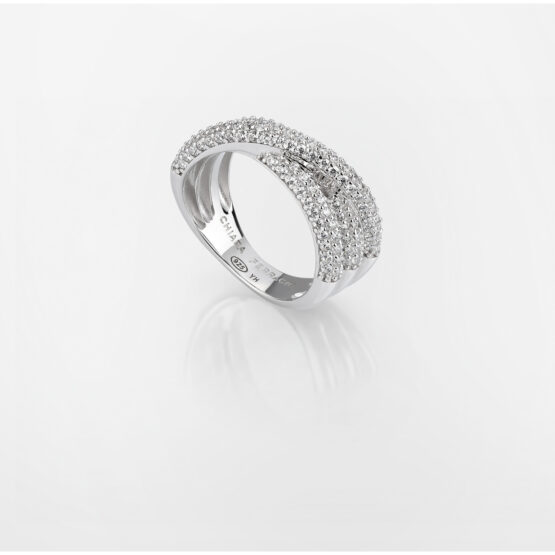 CHIARA FERRAGNI SILVER COLLECTION J19AXD46012 Δαχτυλίδι Ασημένιο Τρίβερο Με Πέτρες