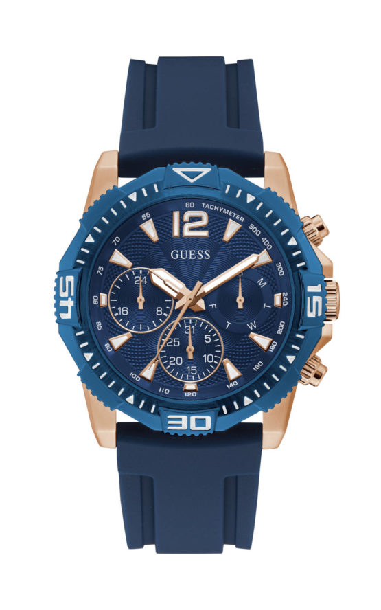 GUESS COMMANDER GW0211G4 Ανδρικό Ρολόι Quartz Χρονογράφος Ακριβείας