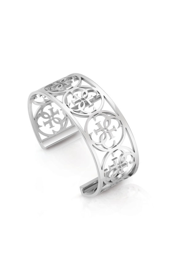 GUESS FAUX UBB28091 Ασημένιο Βραχιόλι Bangle