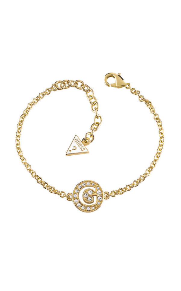 GUESS FAUX UBB51500 Χρυσό Βραχιόλι Με Λογότυπο