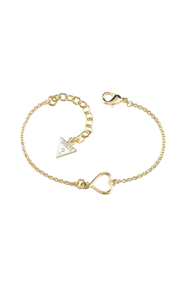 GUESS FAUX UBB61050-S Χρυσό Βραχιόλι Με Καρδιά