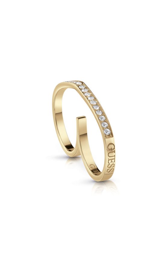 GUESS FAUX UBR28004-54 Χρυσό Δαχτυλίδι Διπλό