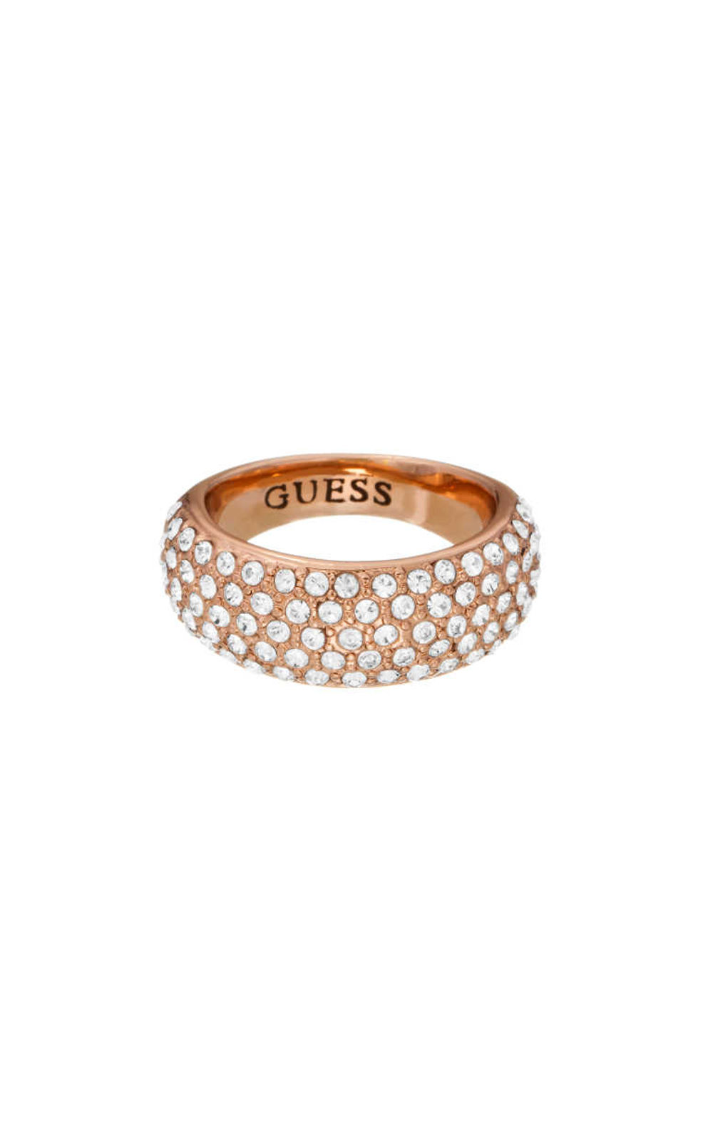 GUESS FAUX UBR51433-52 Ροζ Χρυσό Δαχτυλίδι Με Πέτρες