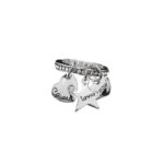 GUESS FAUX UBR81017 Ασημένιο Δαχτυλίδι Με Κρεμαστά