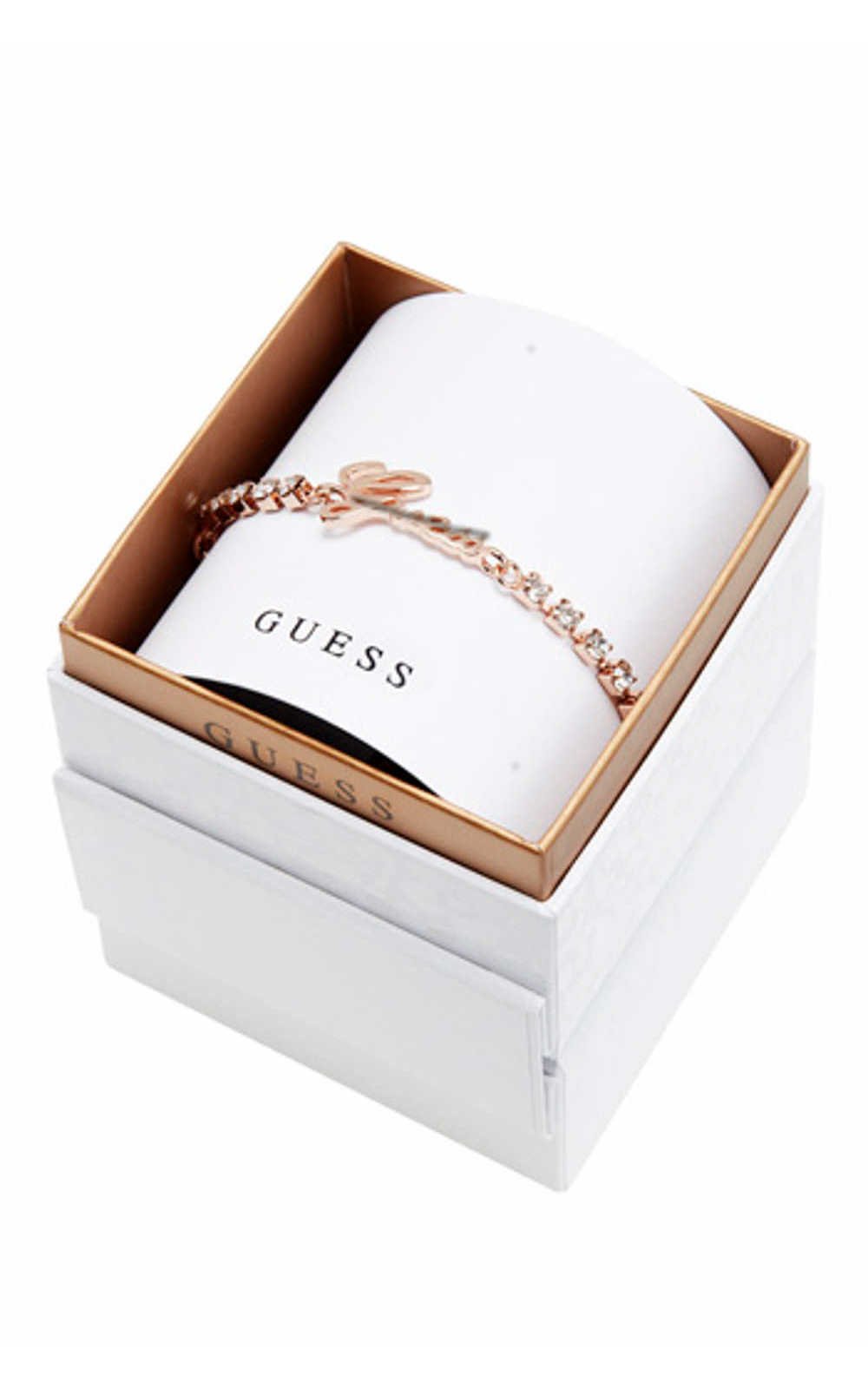 GUESS FAUX UBS21503-L Ροζ Χρυσό Βραχιόλι Με Λογότυπο