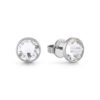 GUESS JUME01343JWSTT-U Ασημένια Σκουλαρίκια Με Διάφανη Πέτρα