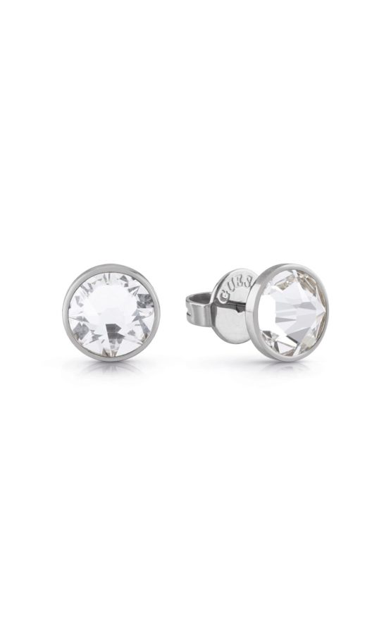GUESS JUME01343JWSTT-U Ασημένια Σκουλαρίκια Με Διάφανη Πέτρα