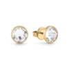 GUESS JUME01343JWYGT-U Χρυσά Σκουλαρίκια Με Διάφανη Πέτρα
