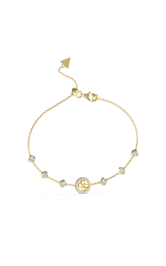 GUESS STEEL 4G CRUSH JUBB04156JWYGT-U Χρυσό Βραχιόλι Με Σχέδιο 4G